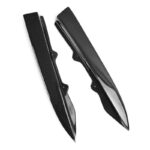 V Style Carbon Fiber Rear Canard Splitters - BMW F30 3 Series (2012-2018) - Image 6