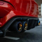 BMW MP Style Carbon Fiber Dual Exhaust Tip - Image 3