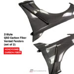 Z-Style Q50 Carbon Fiber Fenders - Vented (set of 2) - Image 5