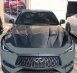 Q60 Carbon Fiber Hood - Vented S-Spec Design (17-22' models)